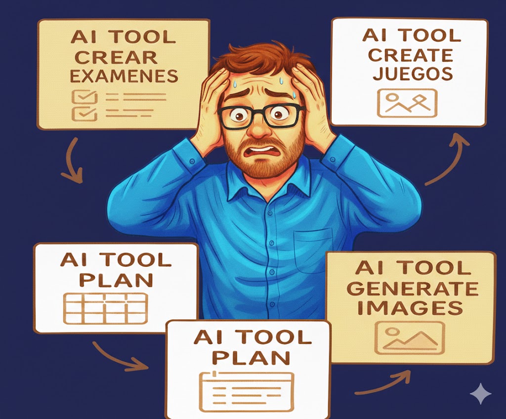 Múltiples herramientas de IA no adaptadas