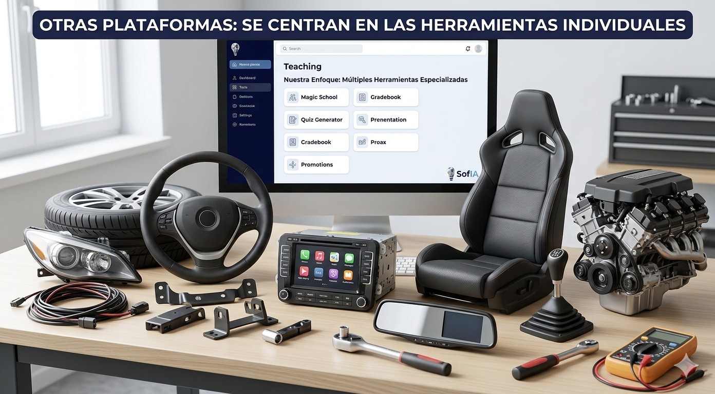 Otras plataformas se centran en herramientas individuales